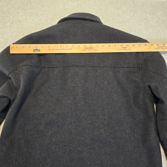 Geo Collection‎ Mens Charcoal Wool Blend Coat L Heavy Winter Professional Classy - Picture 9 of 16